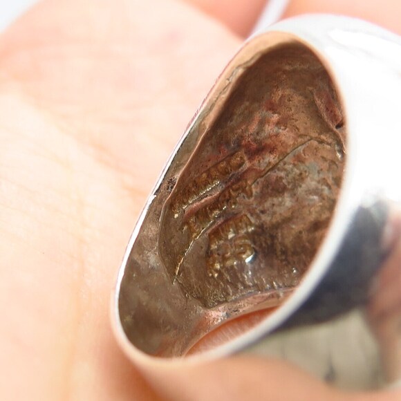 925 Sterling Silver Vintage Mexico Spiral Ring Size 7.75 - Picture 5 of 6